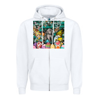 White easter Zipper Hoodie - CowhideDigitalArt