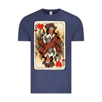 Vintage Denim Queen Of Hearts Cowgirl Vintage Tee - HowdyJamesFarm