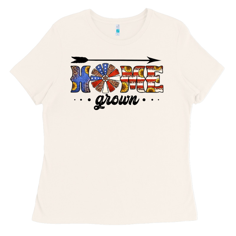 Home Grown American Flag Windmill Ladies Tee by Jasminsmagicworld | Teevron