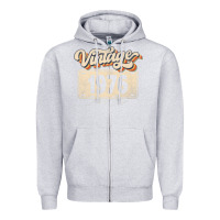 Heather Grey 46 Year Old Vintage 1976 Men Women 46th Birthday Decor Zipper Hoodie - minhPixels