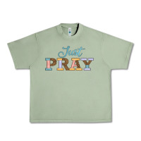 Oil Green Just Pray Urban Heavy Tee - JahusDesignShop