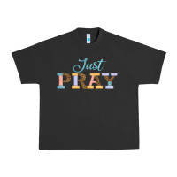 Pigment Black Just Pray Urban Heavy Tee - JahusDesignShop