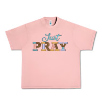 Salmon Just Pray Urban Heavy Tee - JahusDesignShop