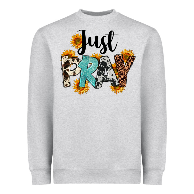 Just Pray Heavyweight Sweatshirt by FaDigitalArtStudio | Teevron