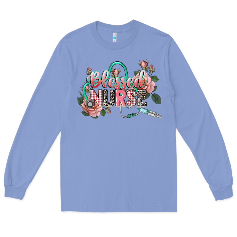 Blessed Nurse Long Sleeve Tee by CowGirlArtShop | Teevron
