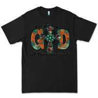 Black with god all things are possible gemstone cross Premium Tee - Jasminsmagicworld