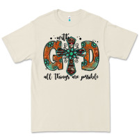 Bone with god all things are possible gemstone cross Premium Tee - Jasminsmagicworld