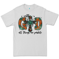 Dove Grey with god all things are possible gemstone cross Premium Tee - Jasminsmagicworld