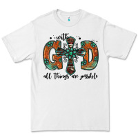 White with god all things are possible gemstone cross Premium Tee - Jasminsmagicworld