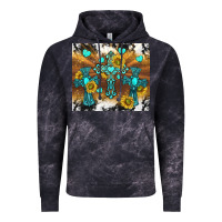Cloud Black western crosses and sunflowers Vintage Hoodie - TumblerDesignByShophia