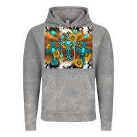 Cloud Rock western crosses and sunflowers Vintage Hoodie - TumblerDesignByShophia