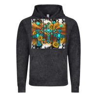 Vintage Black western crosses and sunflowers Vintage Hoodie - TumblerDesignByShophia