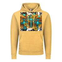 Vintage Mustard western crosses and sunflowers Vintage Hoodie - TumblerDesignByShophia