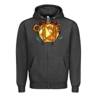Charcoal Heather Dnd Artificer Zipper Hoodie - minhPixels