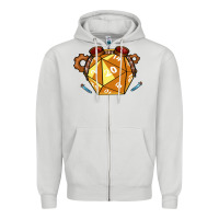Dove Grey Dnd Artificer Zipper Hoodie - minhPixels