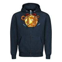 Navy Dnd Artificer Zipper Hoodie - minhPixels
