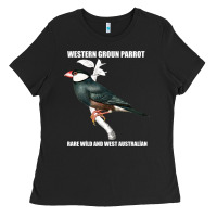 Black western ground parrot rare wild and west australian Ladies Tee - Bettercallsaul