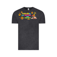 Vintage Black fueled by ıced coffee and anxiety Vintage Tee - TumblerDesignByShophia