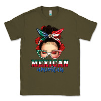 Army Green Mexican American Messy Bun Classic Tee - texasbilliewilder
