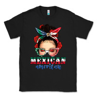 Black Mexican American Messy Bun Classic Tee - texasbilliewilder