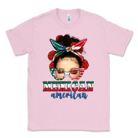 Bubblegum Pink Mexican American Messy Bun Classic Tee - texasbilliewilder