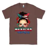 Chestnut Mexican American Messy Bun Classic Tee - texasbilliewilder