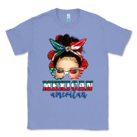 Colony Blue Mexican American Messy Bun Classic Tee - texasbilliewilder