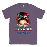 Lavender Mexican American Messy Bun Classic Tee - texasbilliewilder