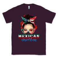 Plum Mexican American Messy Bun Classic Tee - texasbilliewilder