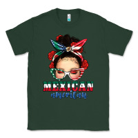 Sports Green Mexican American Messy Bun Classic Tee - texasbilliewilder