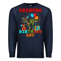 Navy grandma of the birthday boy t rex Premium Sweatshirt - Artiststas