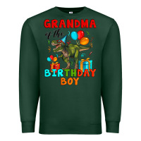 Sports Green grandma of the birthday boy t rex Premium Sweatshirt - Artiststas