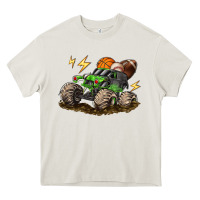 Cream monster truck sports Heavy Core Tee - LillyAllenDesigns
