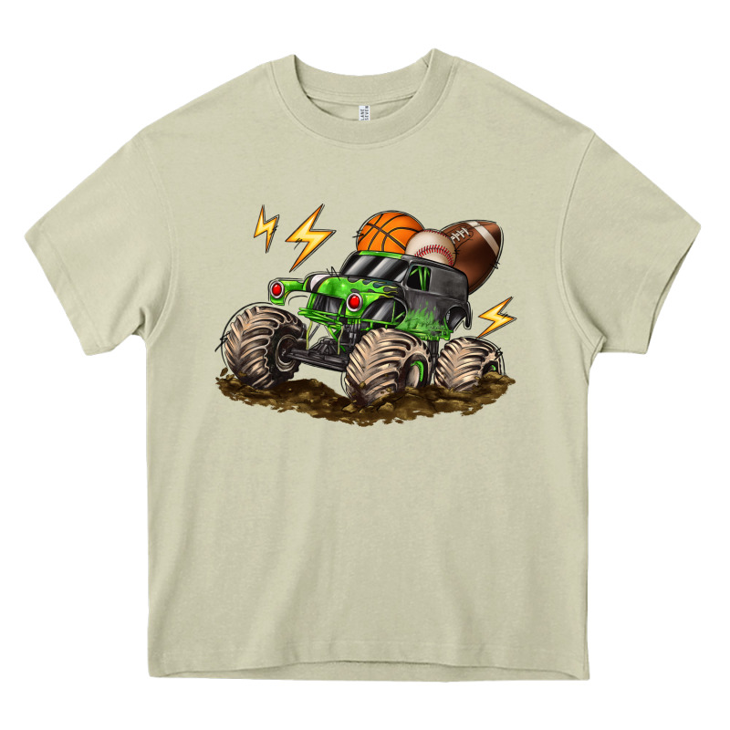 Monster Truck Sports Heavy Core Tee by LillyAllenDesigns | Teevron