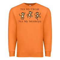 Carrot Womens Not My Circus Not My Monkeys Gifts - Funny Political Novelty V- Premium Sweatshirt - minhPixels