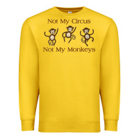 Lemon Womens Not My Circus Not My Monkeys Gifts - Funny Political Novelty V- Premium Sweatshirt - minhPixels