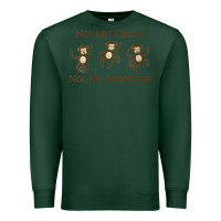 Sports Green Womens Not My Circus Not My Monkeys Gifts - Funny Political Novelty V- Premium Sweatshirt - minhPixels