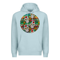 Blue Mist hispanic heritage month round earrings 4 Premium Hoodie - BundleAndBundleShop