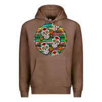 Chestnut hispanic heritage month round earrings 4 Premium Hoodie - BundleAndBundleShop