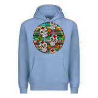 Colony Blue hispanic heritage month round earrings 4 Premium Hoodie - BundleAndBundleShop