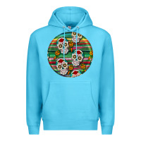 Ocean Blue hispanic heritage month round earrings 4 Premium Hoodie - BundleAndBundleShop