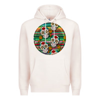 Pale Pink hispanic heritage month round earrings 4 Premium Hoodie - BundleAndBundleShop