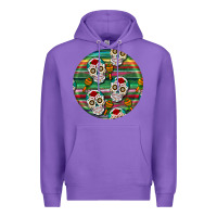 Purple hispanic heritage month round earrings 4 Premium Hoodie - BundleAndBundleShop