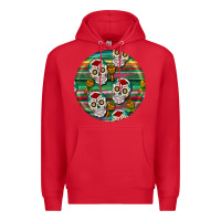 Red hispanic heritage month round earrings 4 Premium Hoodie - BundleAndBundleShop