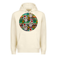 Sandshell hispanic heritage month round earrings 4 Premium Hoodie - BundleAndBundleShop