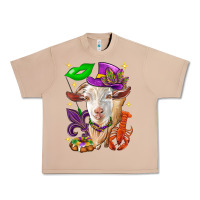 Burro Mardi Gras Goat Urban Heavy Tee - HowdyJamesFarm