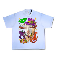 Grape Ice Mardi Gras Goat Urban Heavy Tee - HowdyJamesFarm