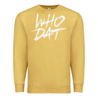 Antique Gold Who Dat GIFT Premium Sweatshirt - minhPixels