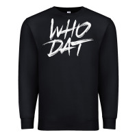 Black Who Dat GIFT Premium Sweatshirt - minhPixels