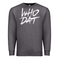 Charcoal Heather Who Dat GIFT Premium Sweatshirt - minhPixels
